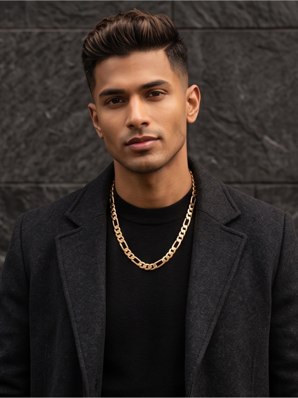 Gold plated Figaro Chain Necklace